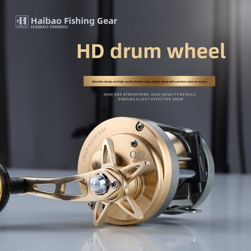 Ice Fishing Reel - HD300 Metalen Zeevismolen Slow Reel 10
