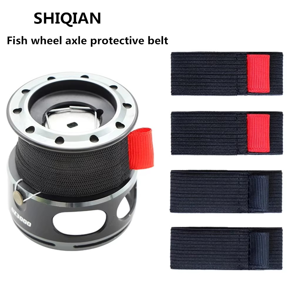Reel Spare Spool - SHIQIAN 4-delige/verpakte vislijnrol met flexibele zwarte