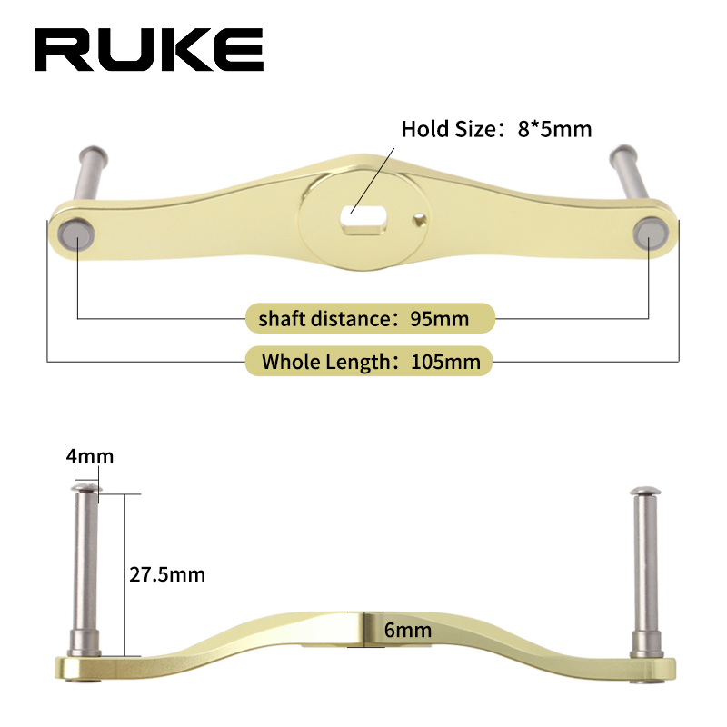 RUKE 1pc Visserij-reel Handvat - Reel Spare Spool recensie en prijs